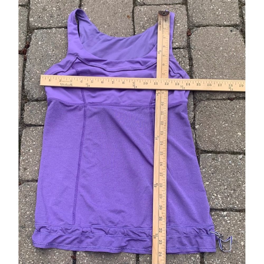 Lululemon Workout Tank Top Athletic Racerback Drawstring Purple Size Unknown - Picture 6 of 7